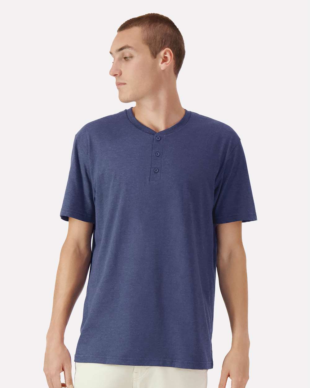 American Apparel CVC Henley Tee - Image 5