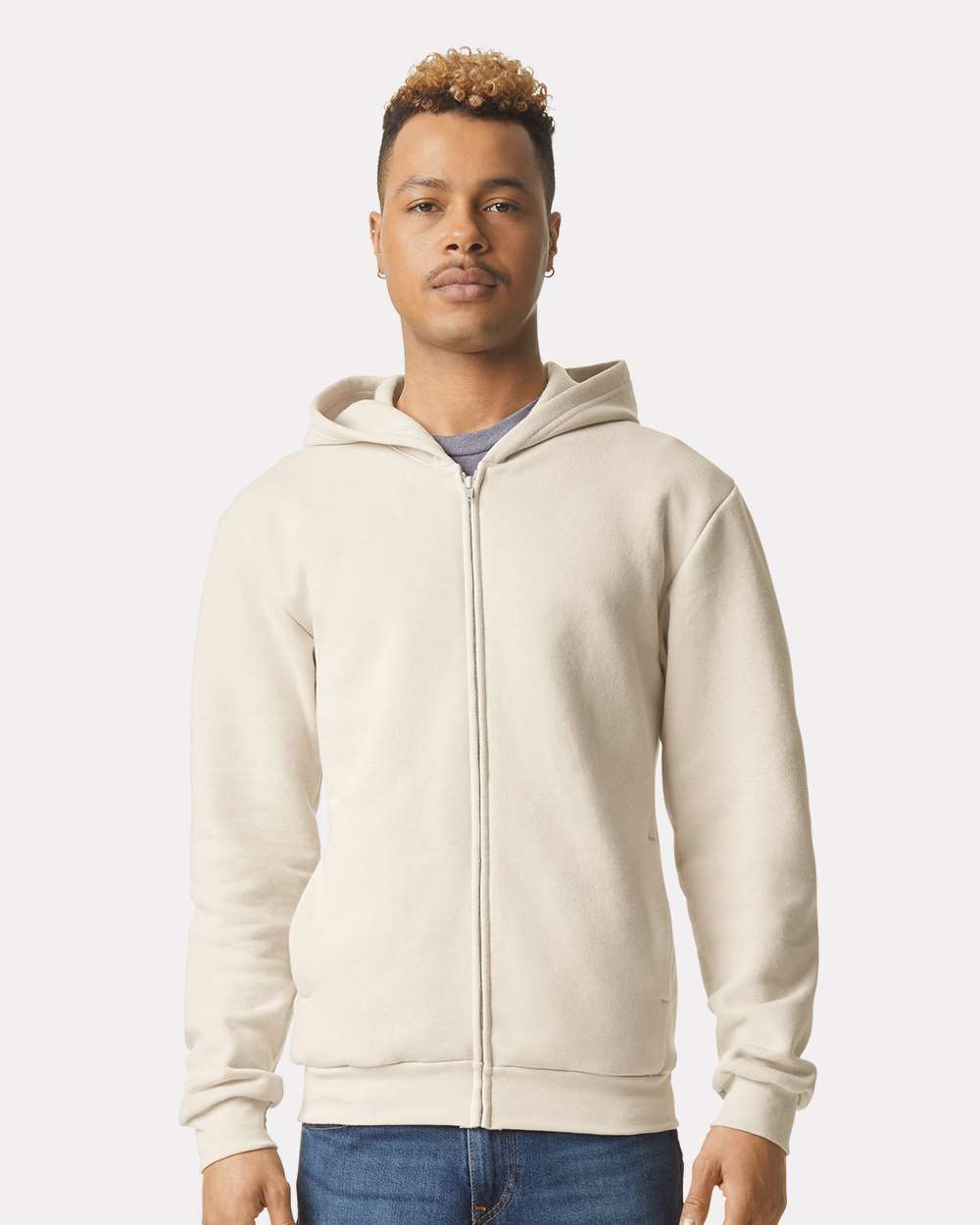 American Apparel ReFlex Fleece Full-Zip Hoodie - Image 3