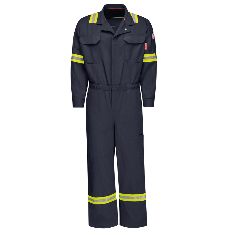 Bulwark Men's FR iQ Series® Midweight Enhanced Visibility Mobility Coverall - QC22 - Image 3
