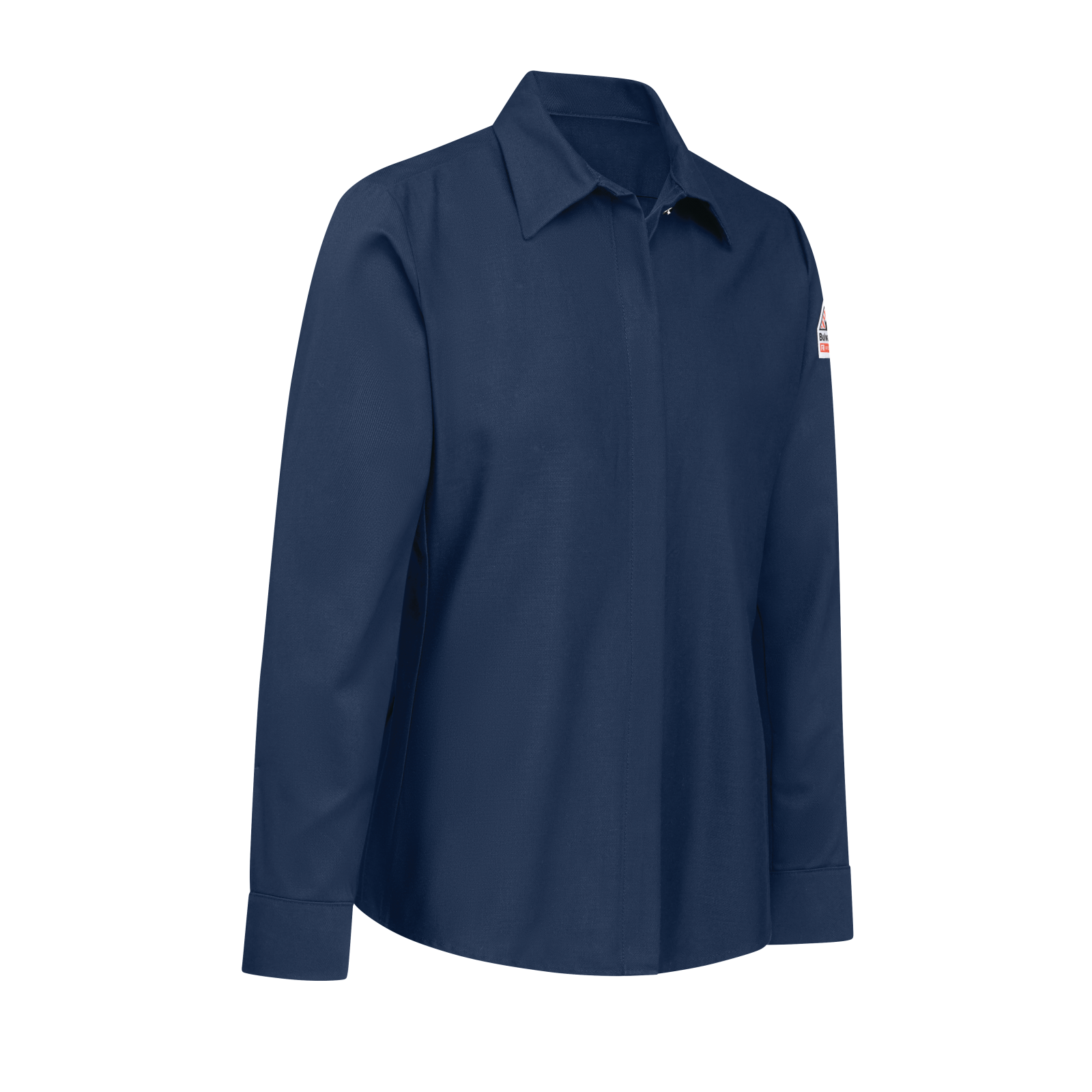 Bulwark Women's Pocketless Work Shirt  - SLS3NV - Image 3