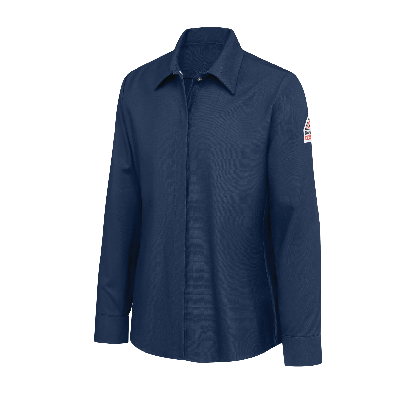 Bulwark Women's Pocketless Work Shirt  - SLS3NV - Image 4