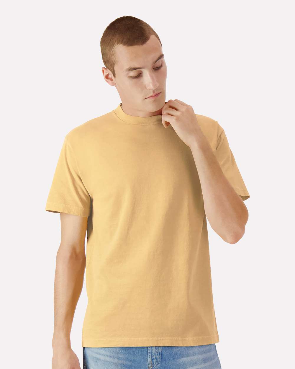 American Apparel Garment-Dyed Heavyweight Cotton Tee - Image 5