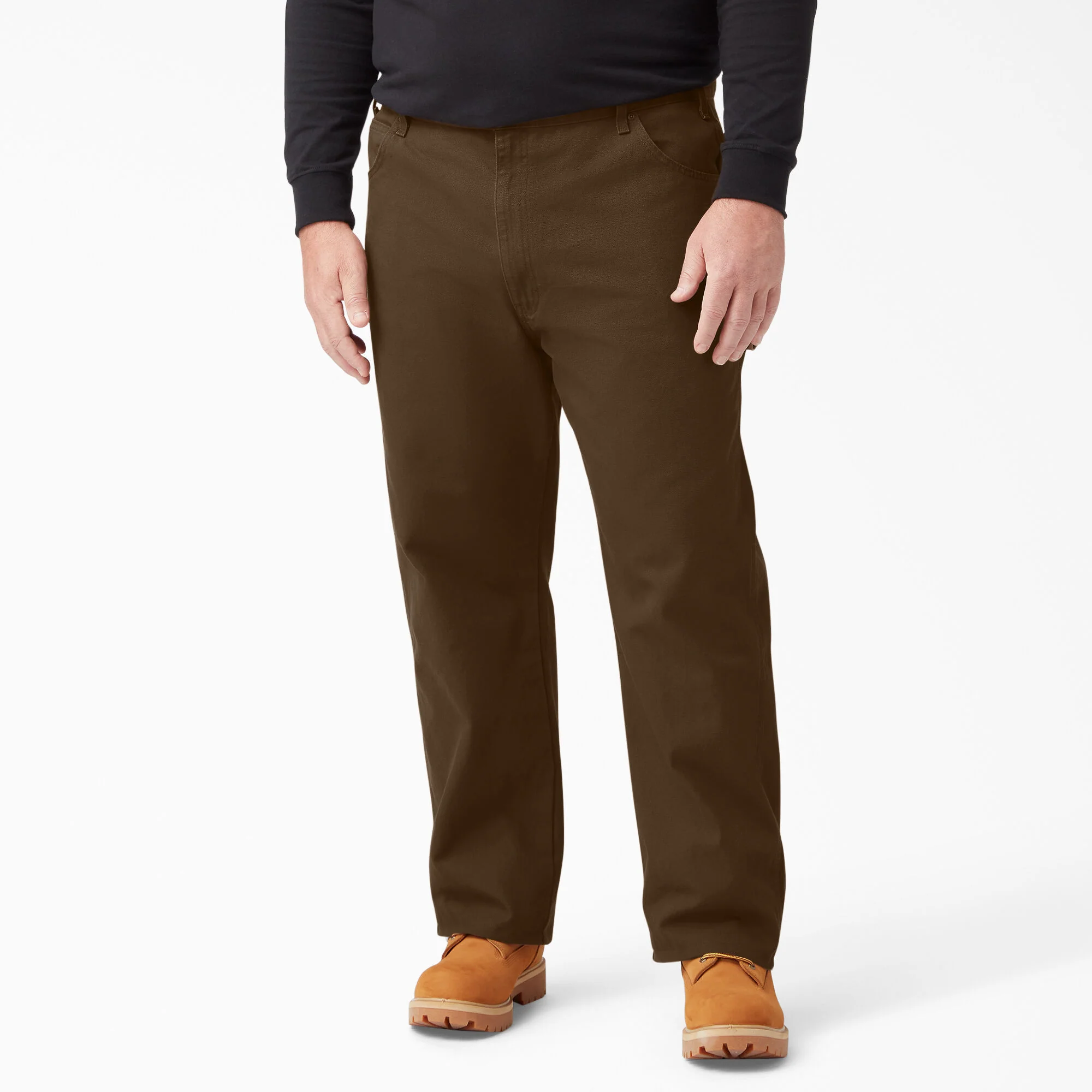 Dickies Relaxed Fit Heavyweight Duck Carpenter Pants, Rinsed Timber Brown, 50 x 32, Clearance - Image 5