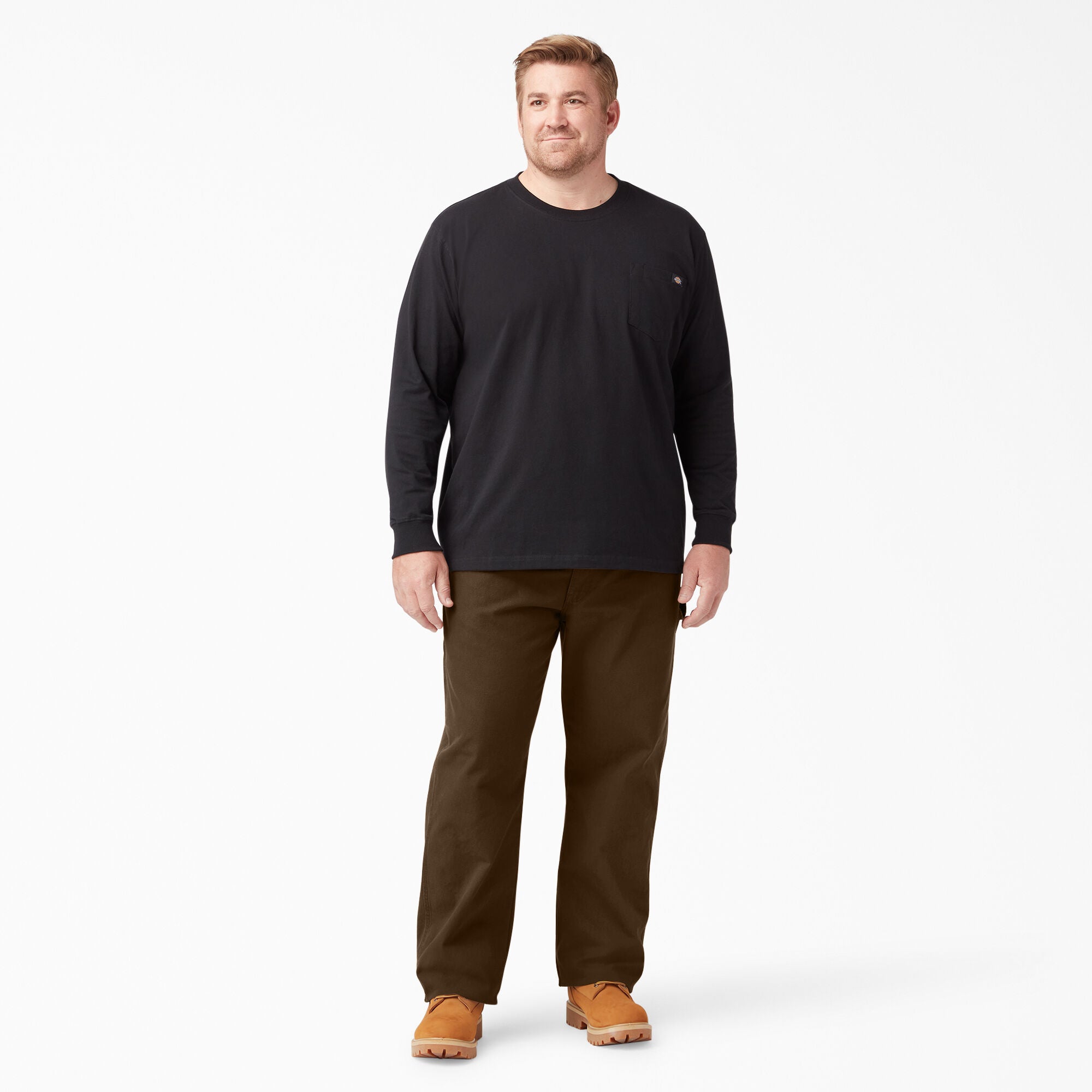 Dickies Relaxed Fit Heavyweight Duck Carpenter Pants, Rinsed Timber Brown, 50 x 32, Clearance - Image 8