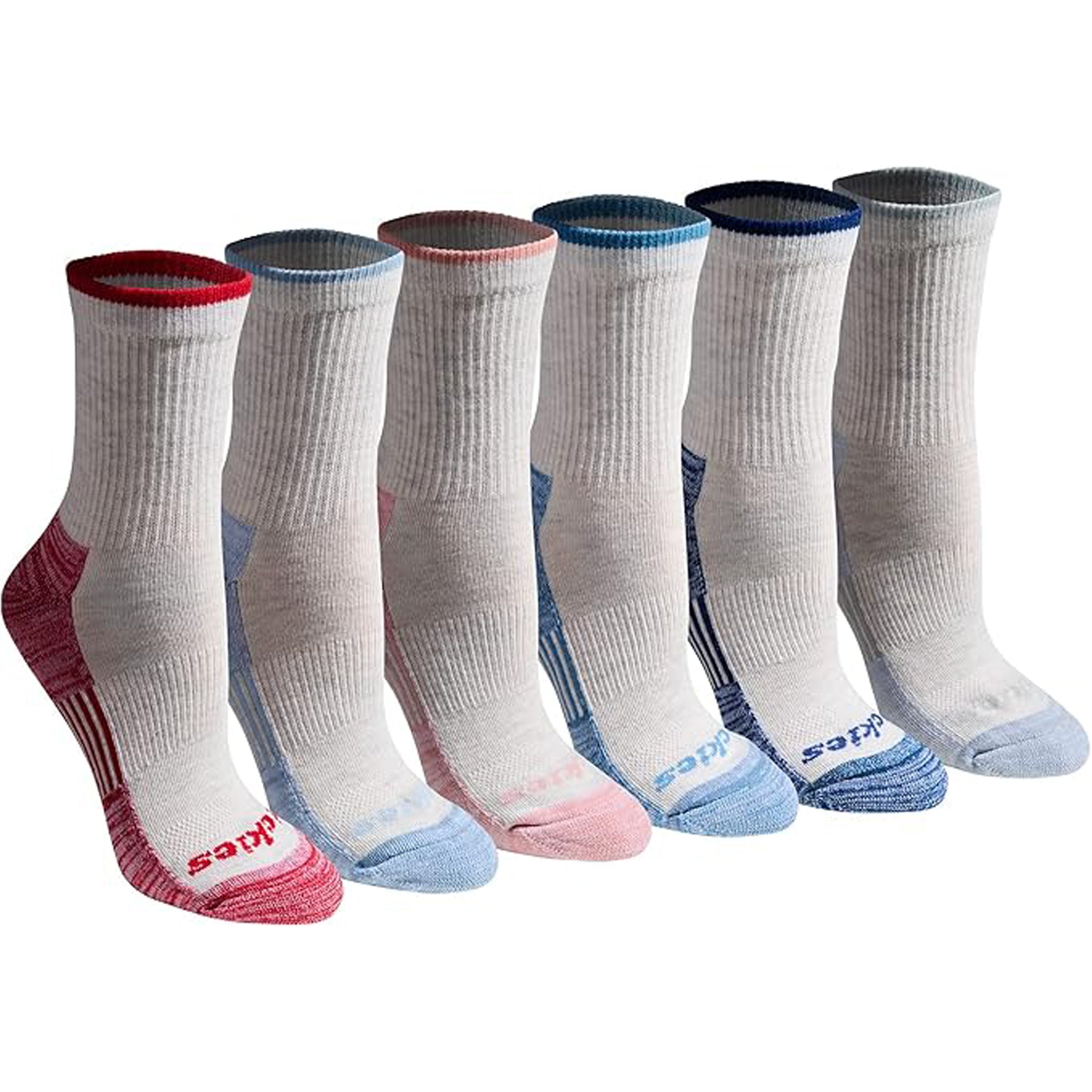 Dickies Women's 6 Packs Dri-Tech Mid Crew Socks, Sizes 6-9 - Image 4