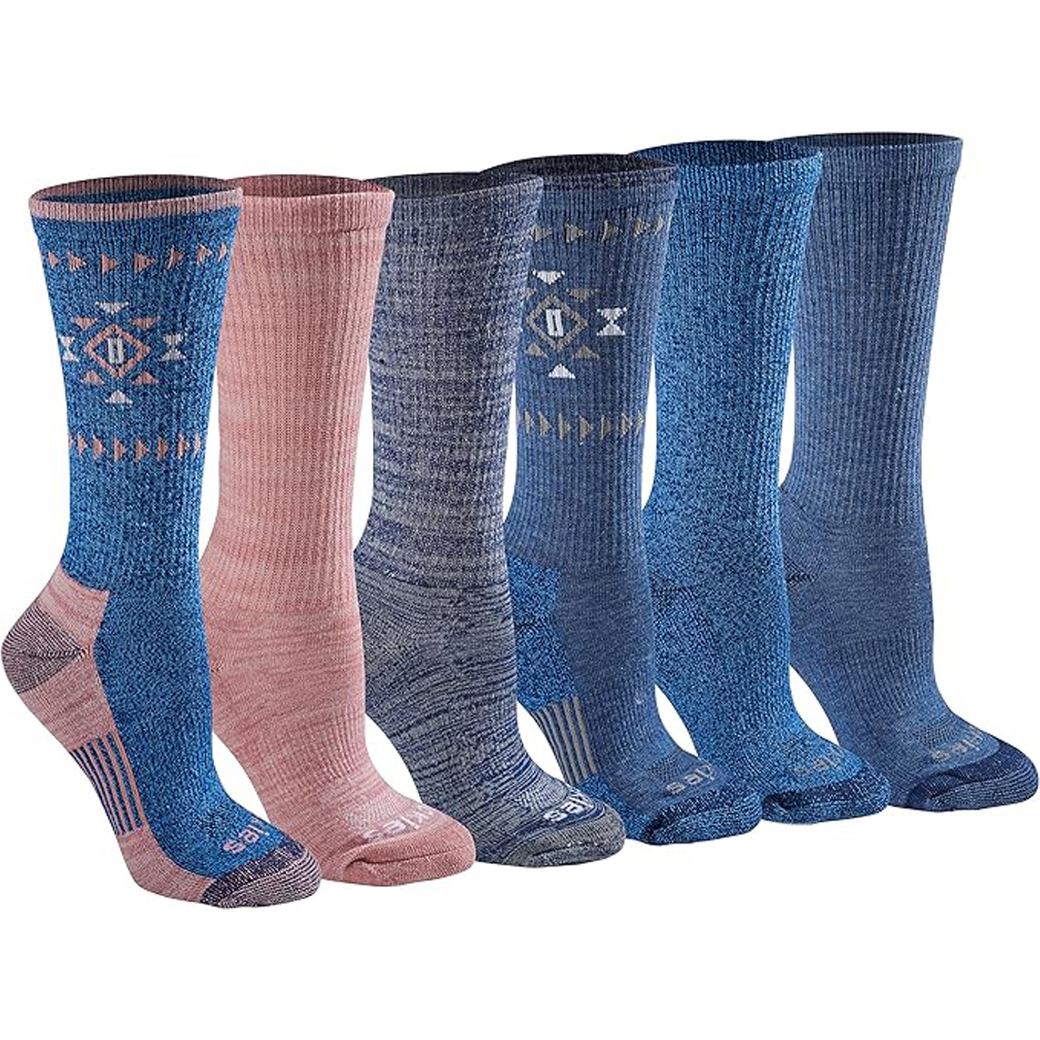 Dickies Women's 6 Packs Dri-Tech Moisture Control Aztec Crew Socks, Sizes 6-9 - Image 3