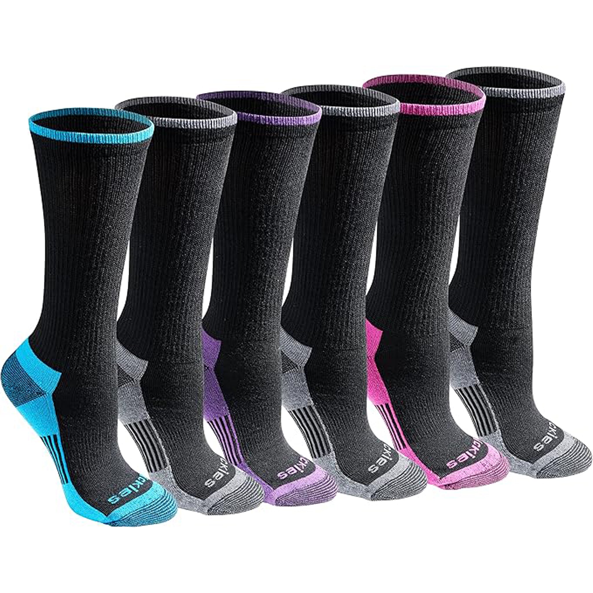 Dickies Women's 6 Packs Dri-Tech Moisture Control Crew Socks, Sizes 6-9 - Image 3