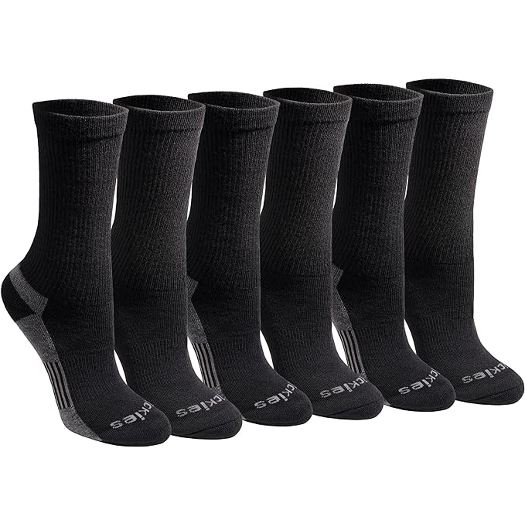 Dickies Women's 6 Packs Dri-Tech Moisture Control Crew Socks, Sizes 6-9 - Image 4