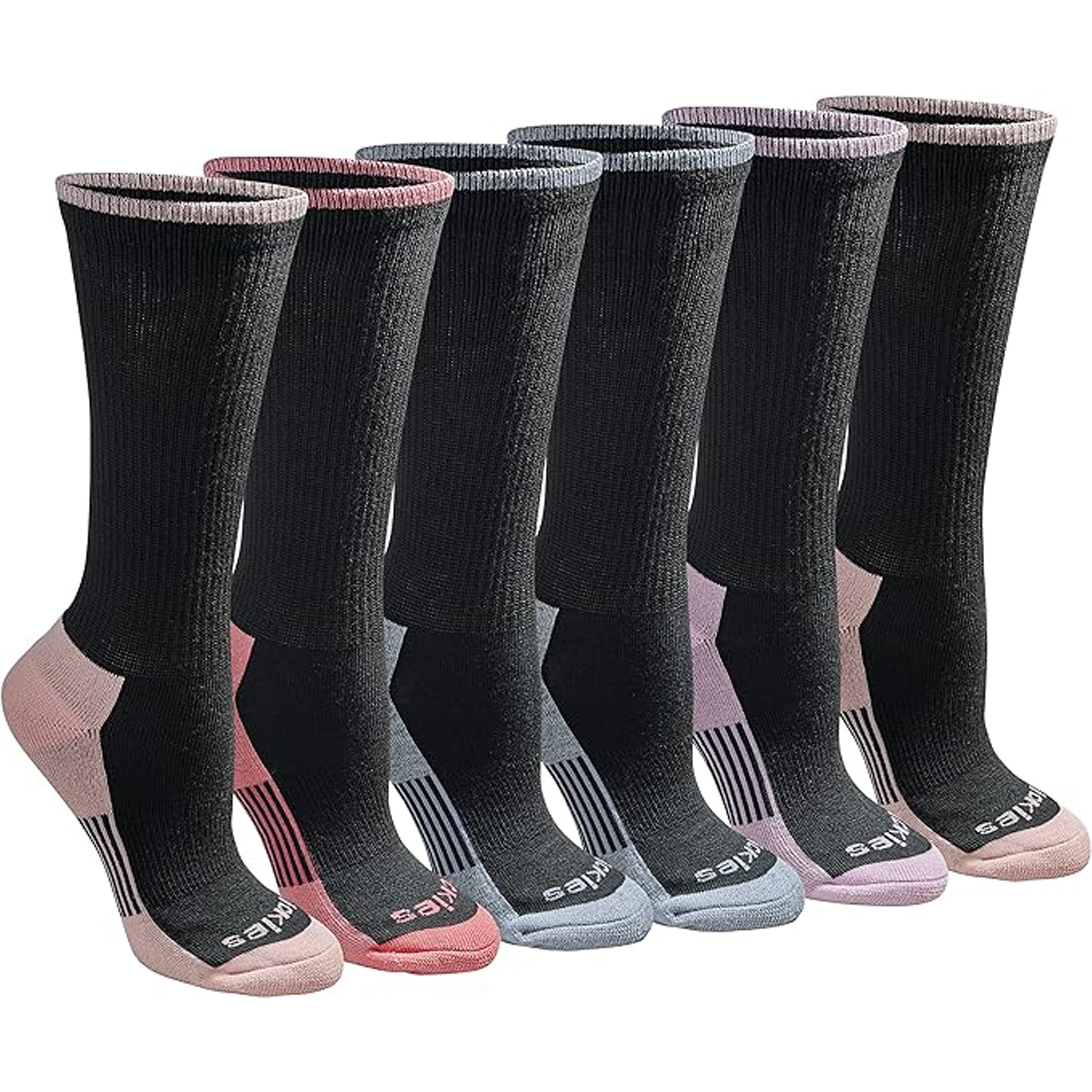 Dickies Women's 6 Packs Dri-Tech Moisture Control Crew Socks, Sizes 6-9 - Image 7
