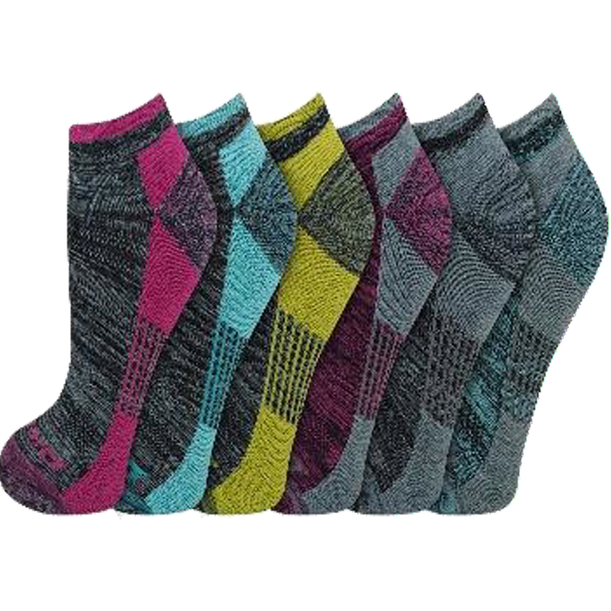 Dickies Women's 6 Packs Dri-Tech Moisture Control Free Run No Show Socks, Sizes 6-9 - Image 3