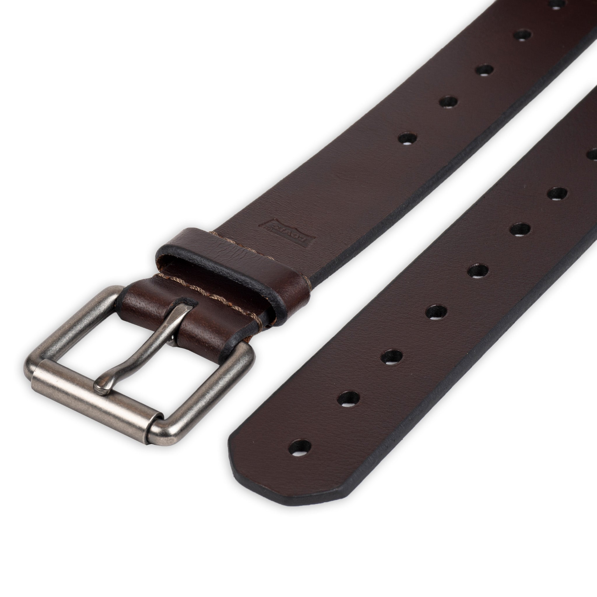 Levi's® Men's 38mm Brown Oblong Perf Hole Belt - Image 4