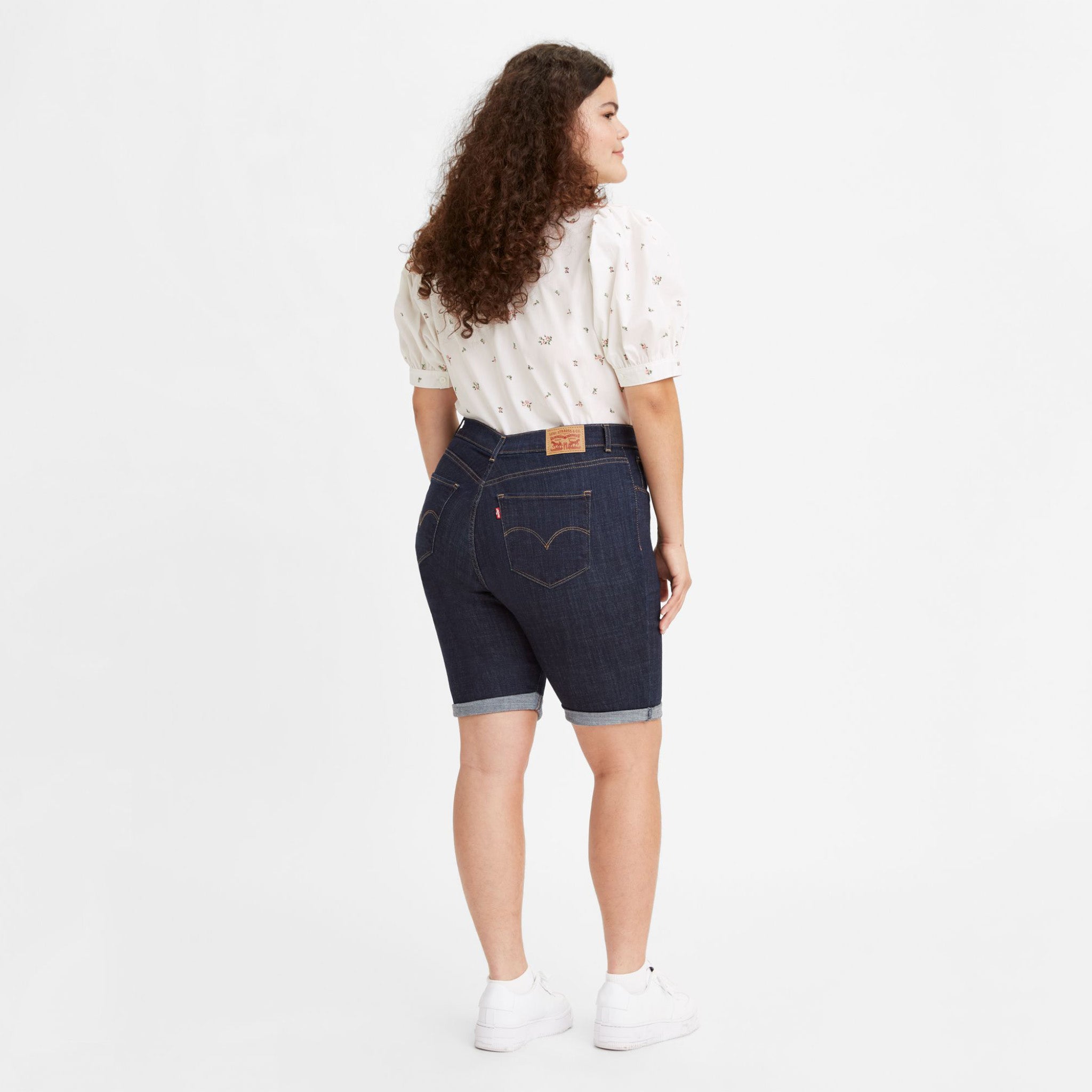 Levi's Classic Bermuda Women's Shorts - Lapis Royal Rinse - Image 3