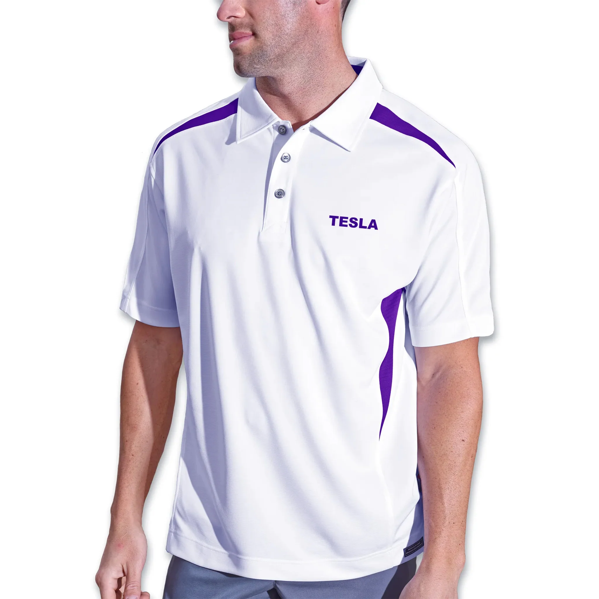 Pro Celebrity Men's Tesla Polo Shirt - Image 10