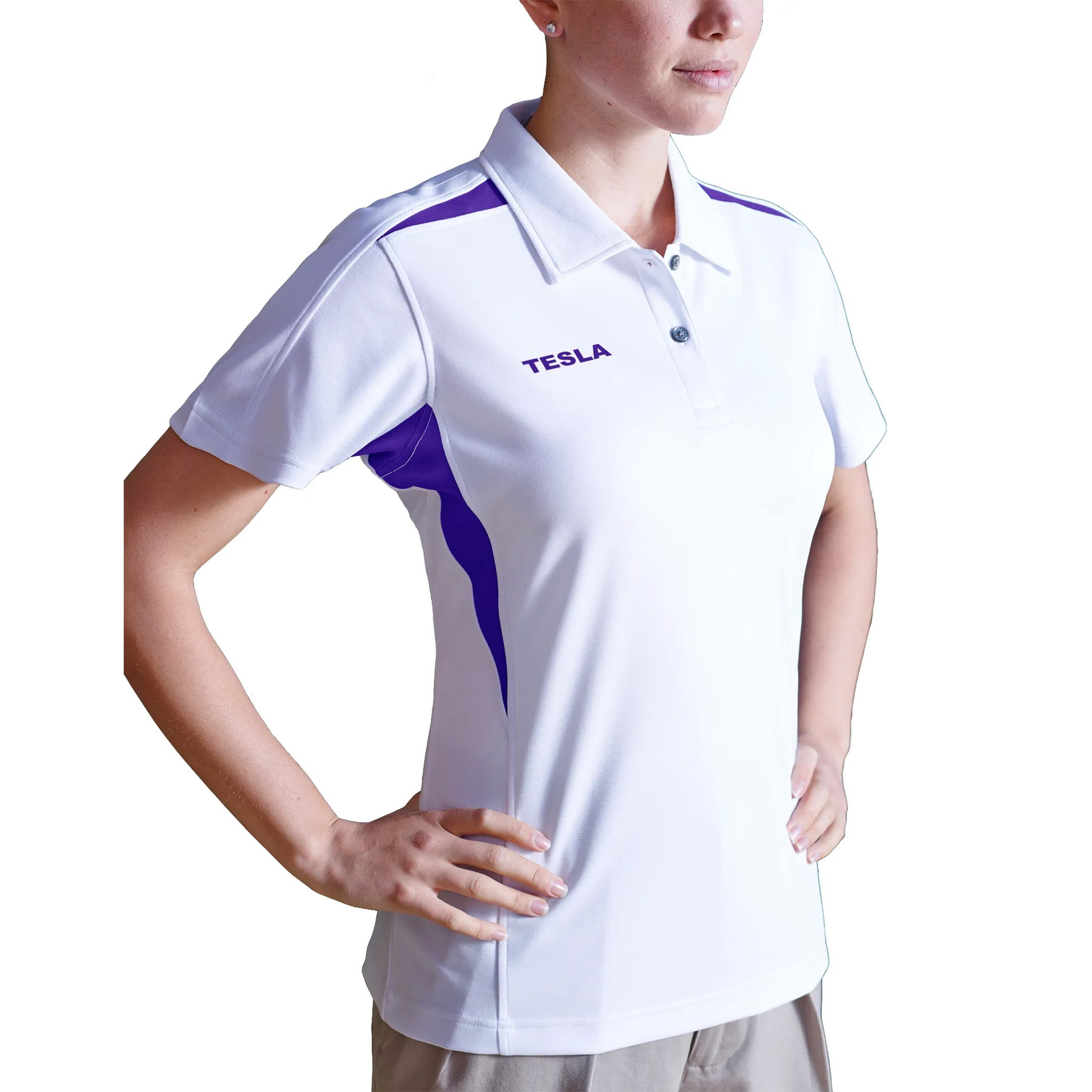 Pro Celebrity Women's Tesla Polo Shirt - Image 8