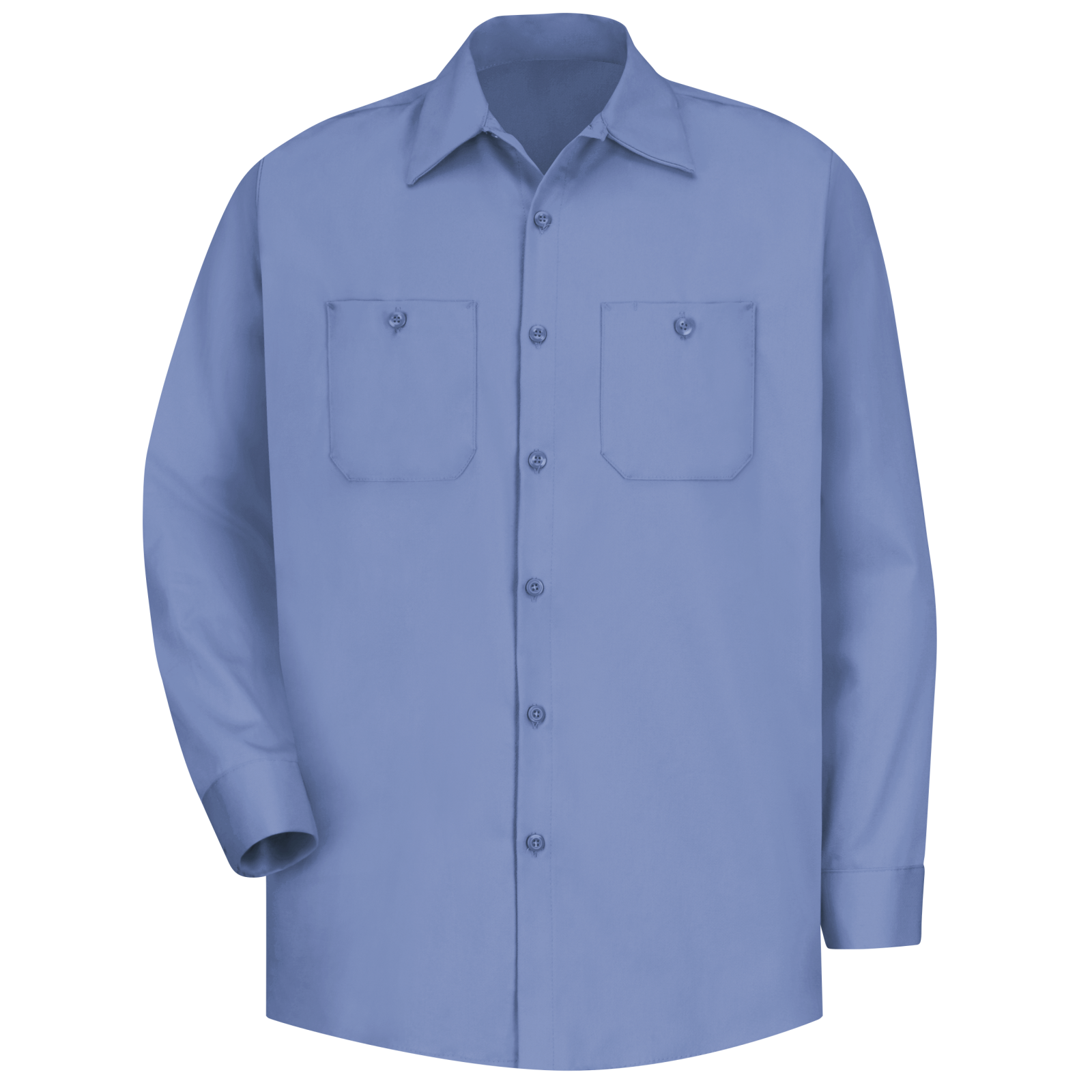 Red kap Men's Long Sleeve Wrinkle-Resistant Cotton Work Shirt - Image 4
