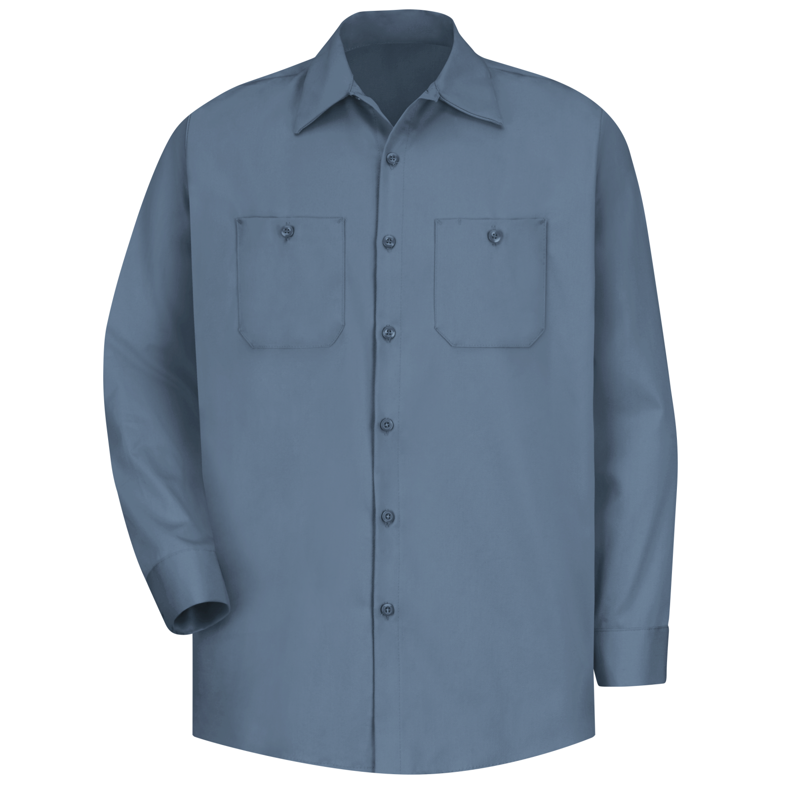 Red kap Men's Long Sleeve Wrinkle-Resistant Cotton Work Shirt - Image 7