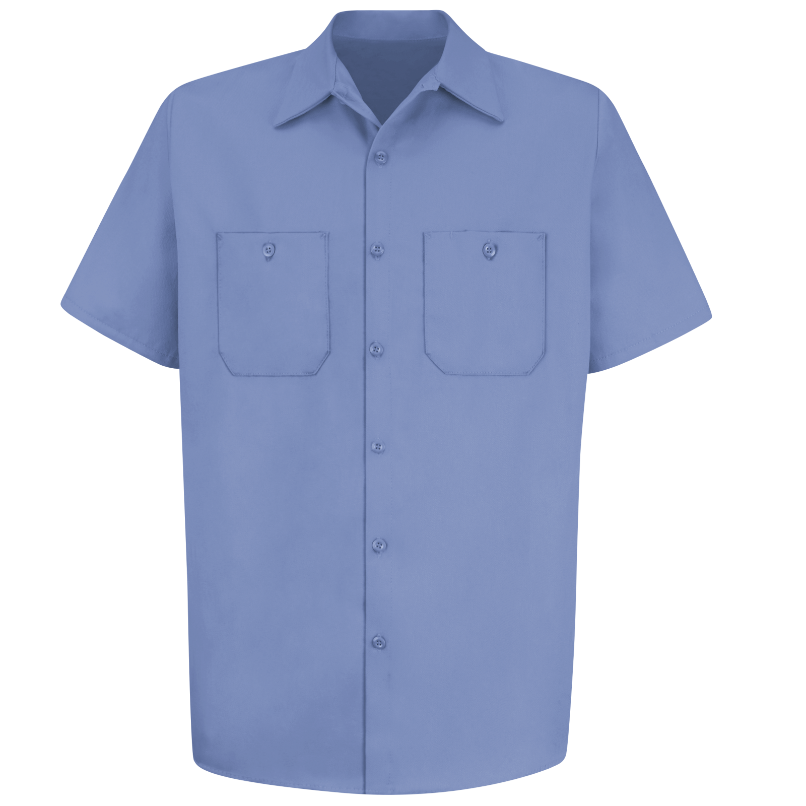 Red Kap Men's Short Sleeve Wrinkle-Resistant Cotton Work Shirt - Image 4