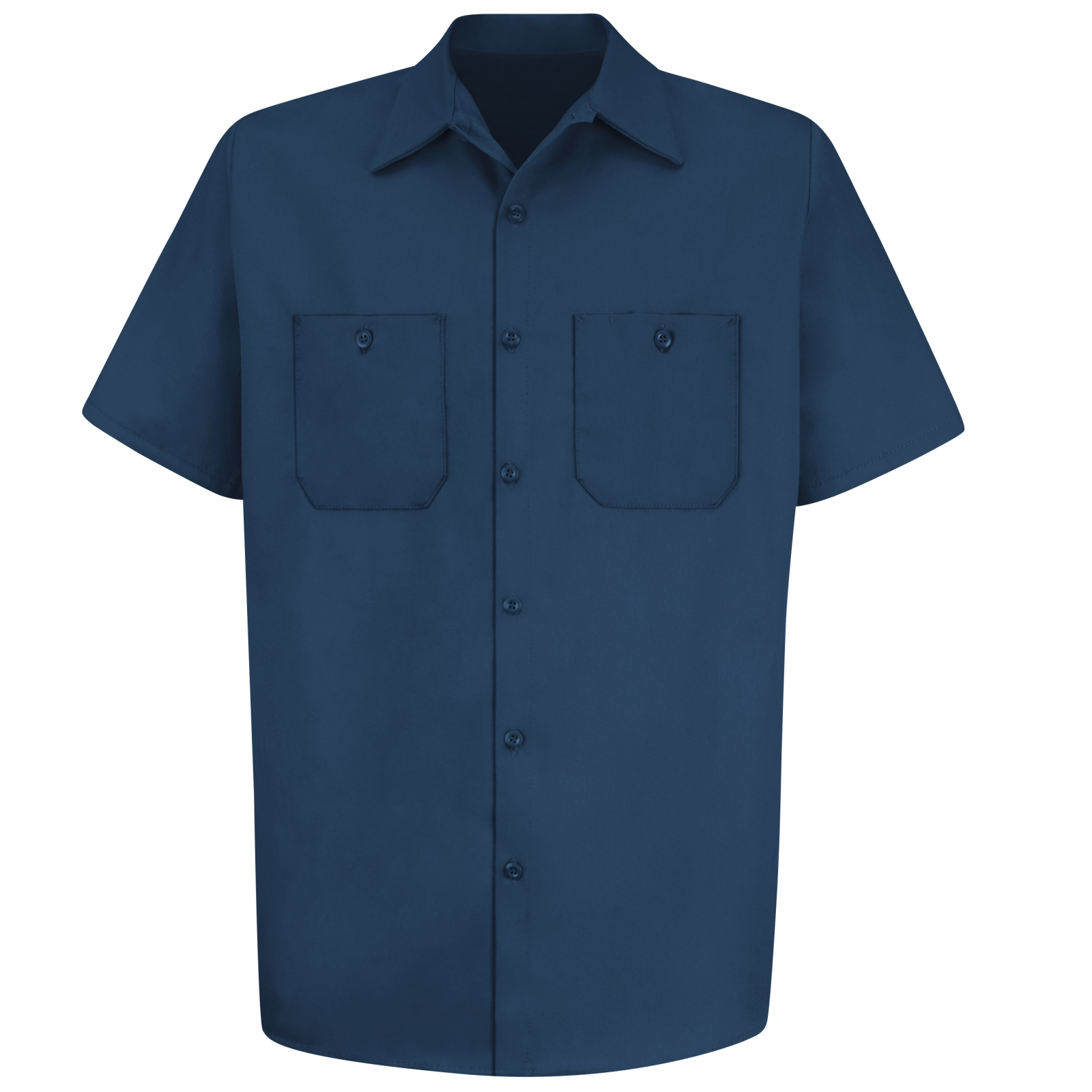 Red Kap Men's Short Sleeve Wrinkle-Resistant Cotton Work Shirt - Image 5