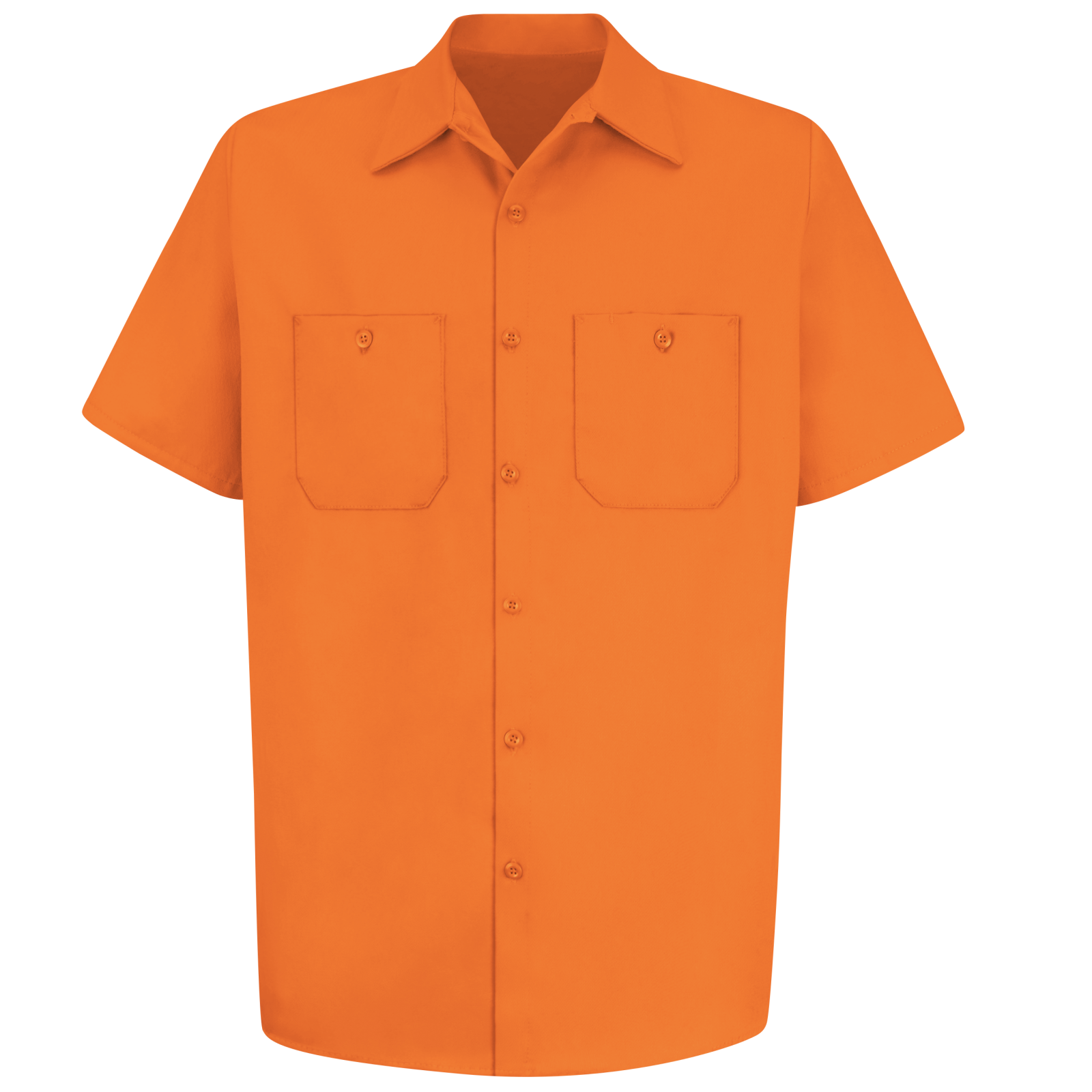 Red Kap Men's Short Sleeve Wrinkle-Resistant Cotton Work Shirt - Image 6