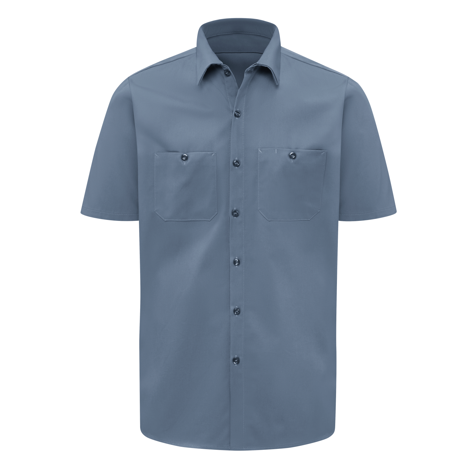 Red Kap Men's Short Sleeve Wrinkle-Resistant Cotton Work Shirt - Image 7