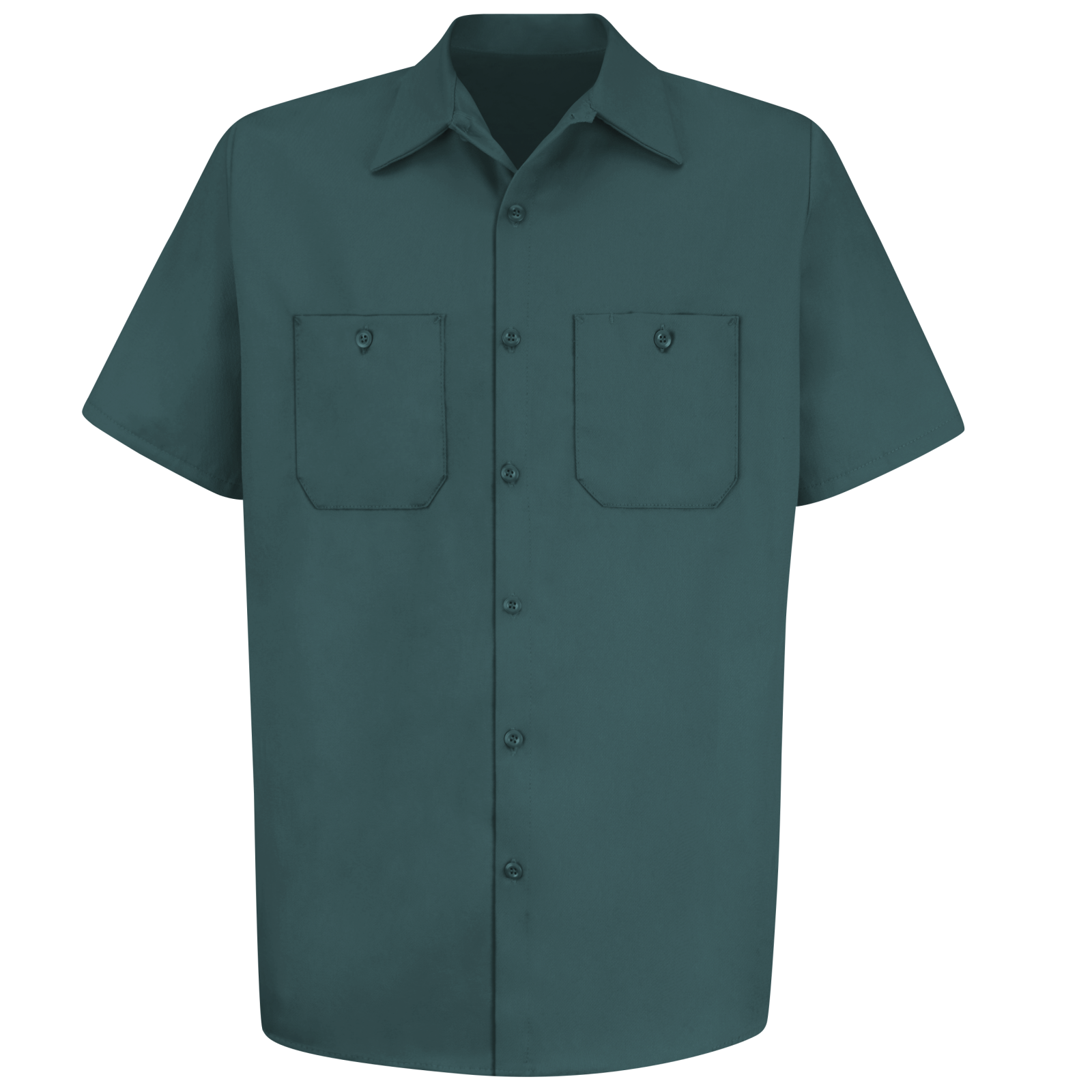 Red Kap Men's Short Sleeve Wrinkle-Resistant Cotton Work Shirt - Image 8