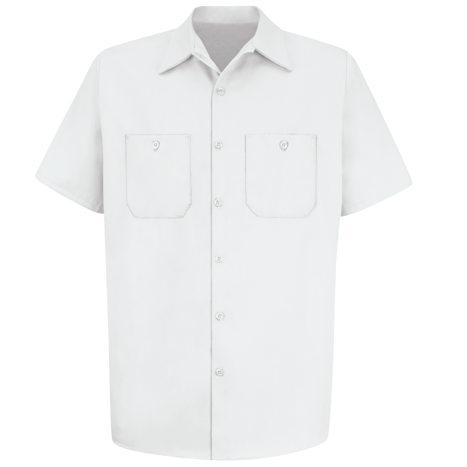 Red Kap Men's Short Sleeve Wrinkle-Resistant Cotton Work Shirt - Image 9
